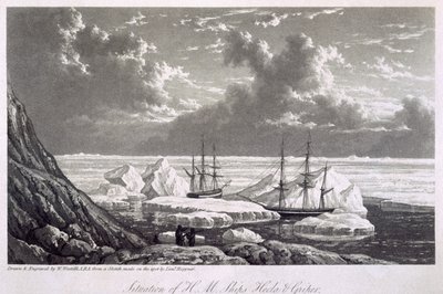 Situation der H.M. Schiffe Hecla und Griper vom 17. bis 23. August 1820, aus 